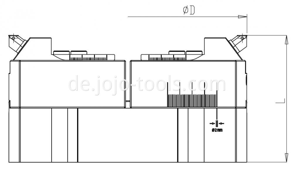 RBJ500 Large Modular Rough Boring Head